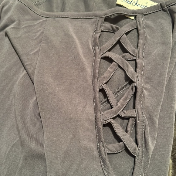 Gray short sleeve open shoulder Small - Picture 7 of 7